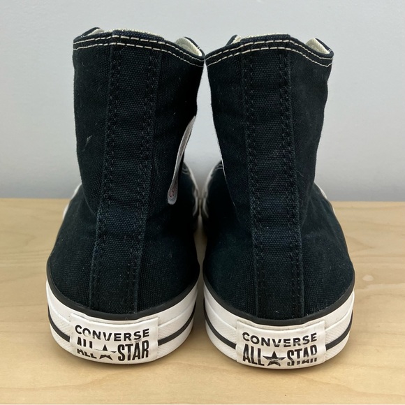 Converse Men’s Size 9.0 All Star Chuck Taylor High Top Shoes Black & White - Picture 7 of 10